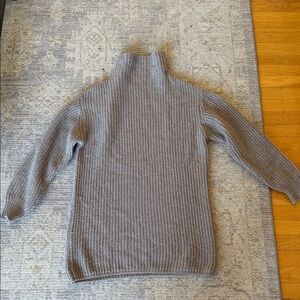 Wilfred Heather Gray Knit Sweater Dress